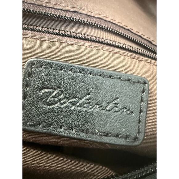 Bostanten black leather large bag insert zip pouch crossbody and shoulder strap - Picture 8 of 9